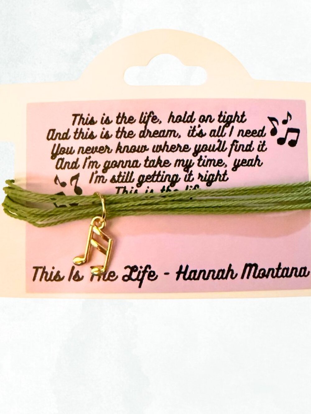This Is The Life - Hannah Montana Y2K DCOM Layered String Charm Bracelet